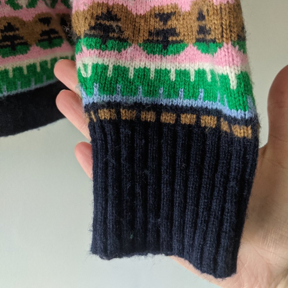 J. Crew Multicolor Patterned Sweater - image 5